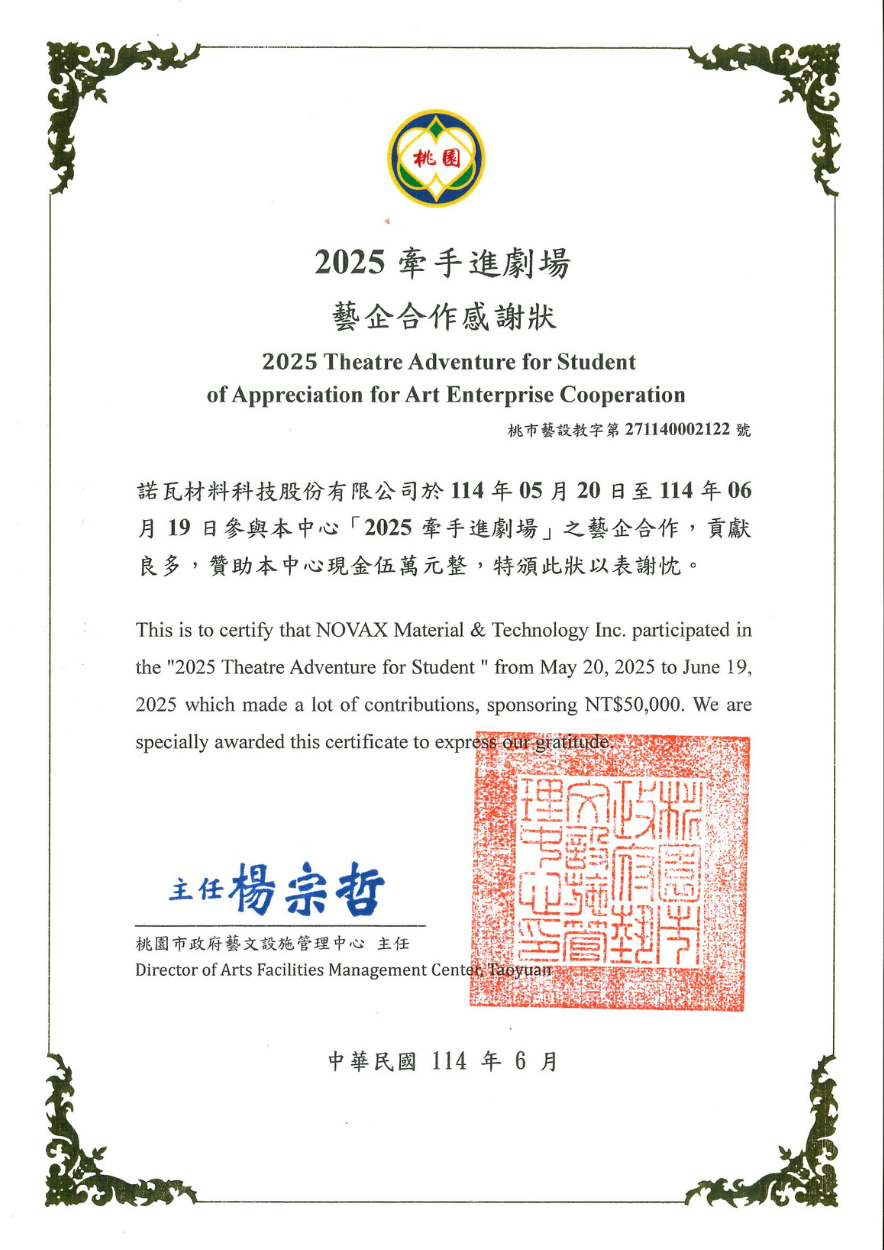 NOVAX Supports the 2025 “Theatre Adventure for Students” Program Bringing the World of Performing Arts Closer to Rural Schoolchildren